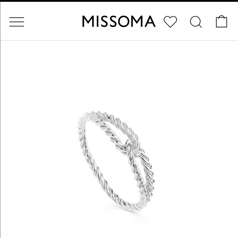 Missoma Silver Twine Ring